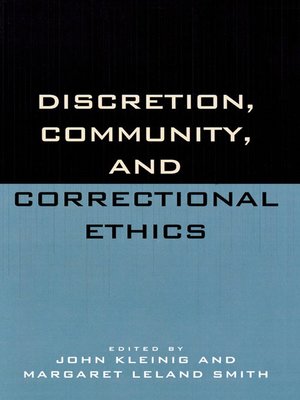 cover image of Discretion, Community, and Correctional Ethics